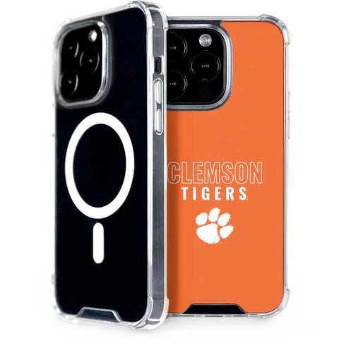 Clemson University Tigers Logo iPhone 15 Pro MagSafe Case